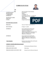 Curriculum Vitae Carlos Narvaez