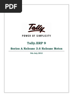 Tally.erp 9 Release Notes 3.6