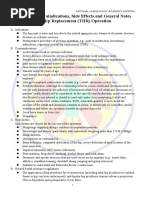 Indications, Contraindications, Side Effects and General Notes Regarding Total Hip Replacement (THR) Operation