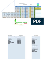 Formato para Llevar Control de Muestra de Hormigones