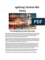 Cara Menghitung Taruhan Mix Parlay