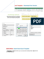 Gantt Chart Excel Template - : Download Free Version