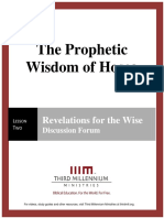 The Prophetic Wisdom of Hosea - Lesson 2 - Forum Manuscript