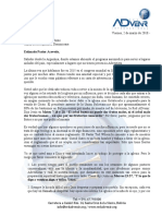 Carta Abierta Del Pr David Gates Al Presidente de La Union Dominicana