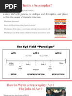 Screenplay Notes