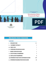 Privastisation Policy Framework Paper