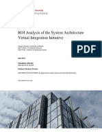 ROI Analysis of the System Architecture Virtual Integration Initiative