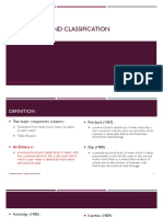 Definiton and Classification
