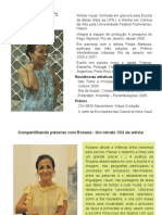 data show - Rosana Ricalde trajetória artística - por Célia Ribeiro