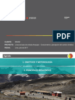 Informe Línea de Base de Entrada - Conocimiento y Percepción Del Cambio Climático - Arequipa_VF