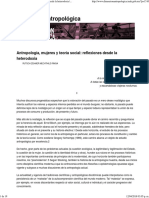 Antropología, Mujeres y Teoría Social_ Reflexiones Desde La Heterodoxia _ Dimensión Antropológica