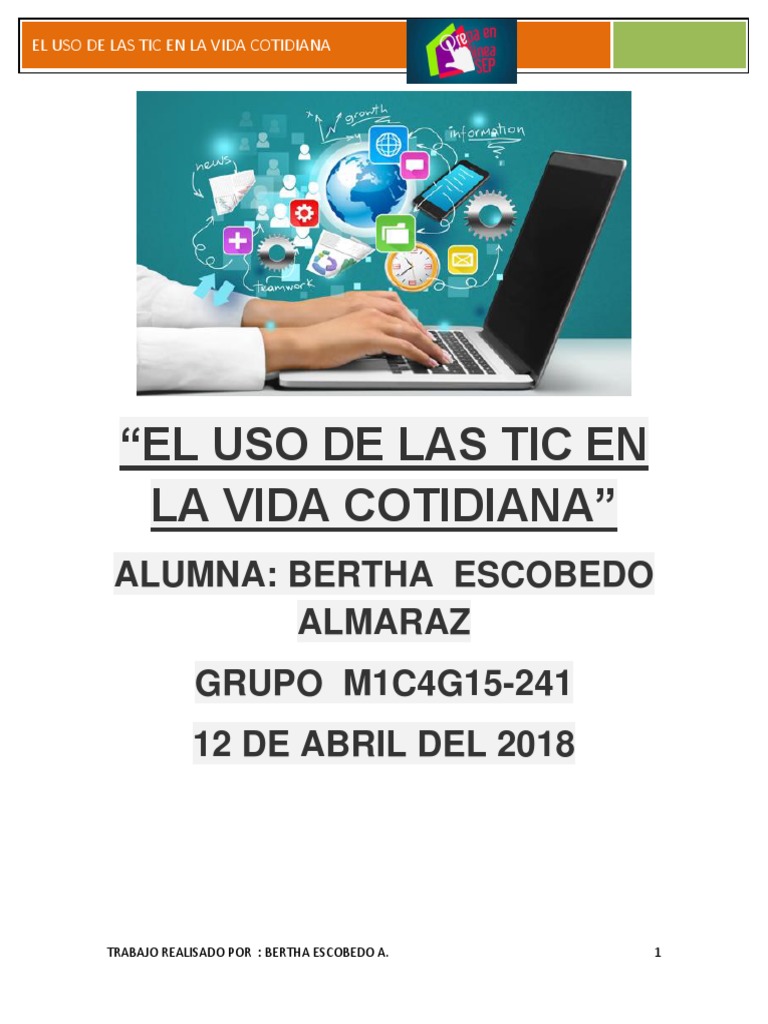 El Uso de Las Tic en La Vida Cotidiana | PDF | Tecnología de ...