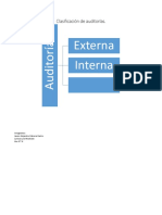Clasificación de Auditorías