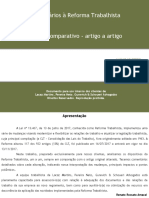 Comparativo Reforma Trabalhista