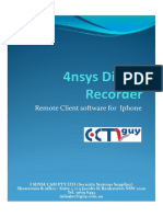 4nsys FDS DVR Iphone Manual