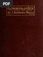 The Problem of Style