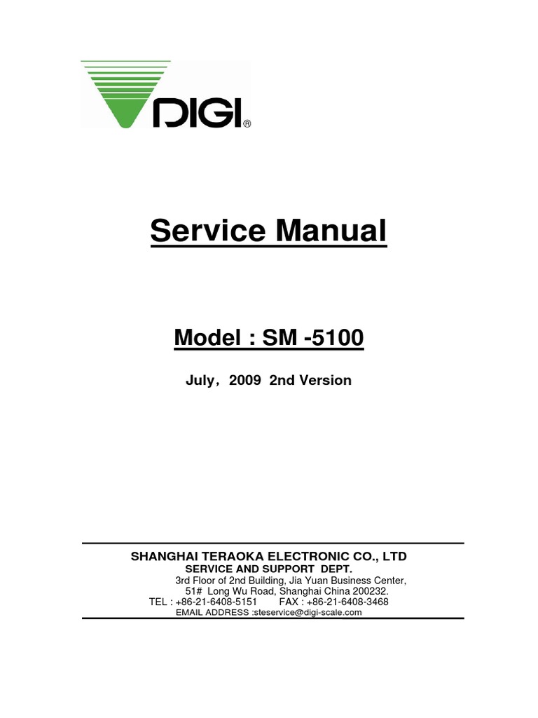 Инструкция Digi Sm 5100
