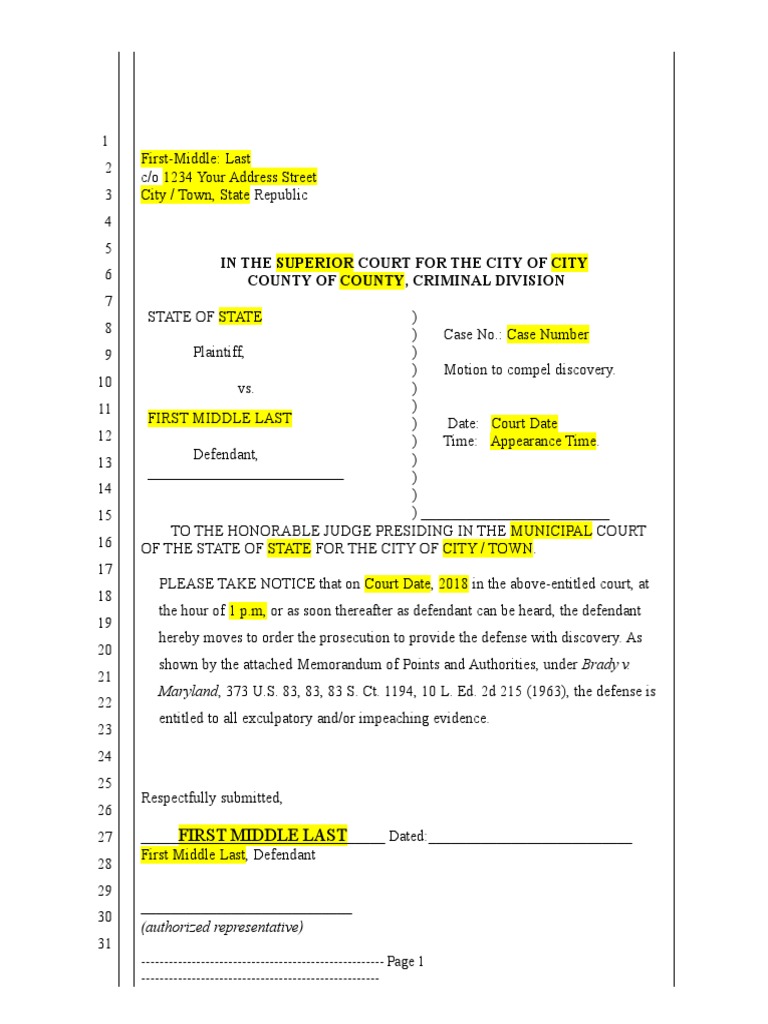 motion-for-discovery-template-brady-v-maryland-discovery-law