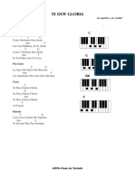 Te Doy Gloria-Cancionero Teclado