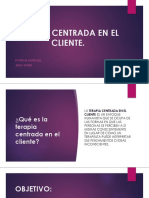 Exposicion de La Terapia Centrada en El Cliente