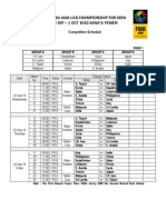 Schedule of 2010 FIBA U18 Championship For Men