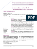 Influence of Depressive State on Levels of Homocysteine and Thyroid Hormone in Patients with Hypertension (.pdf
