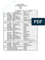 Jadual Tugas Kem Elit