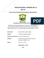 Informe de Gestion Ambiental Del Proyecto - Mejoramiento