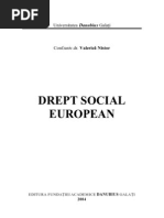 Dreptul Social European