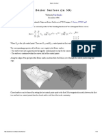 Bézier Surface (In 3D) : Paul Bourke