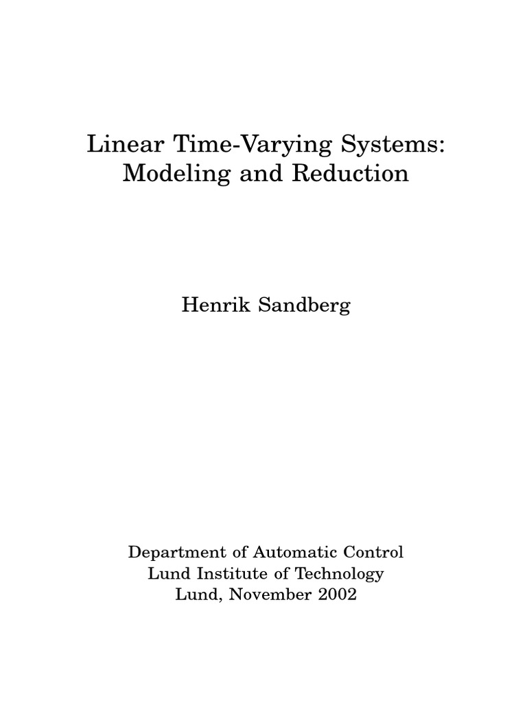 LTI Systems Modeling | PDF | Control Theory | Teaching Mathematics
