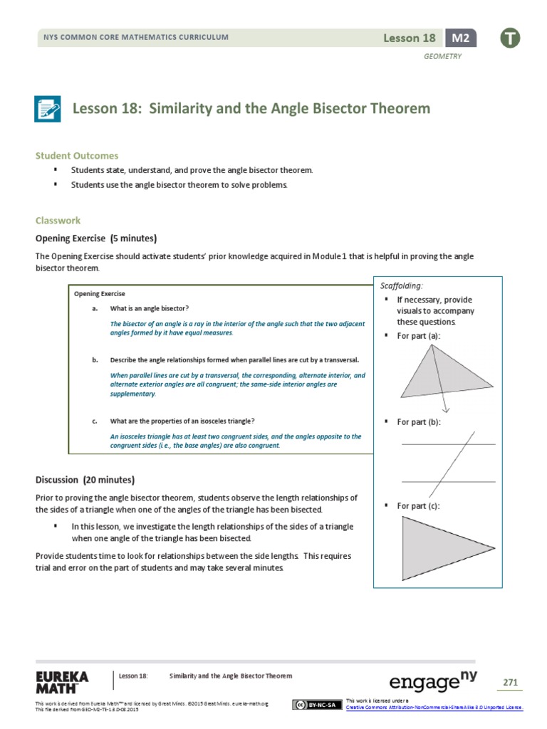 Geometry m2 Topic C Lesson 18 Teacher | PDF | Triangle | Elementary ...