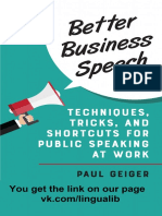 Better Business Speech PDF
