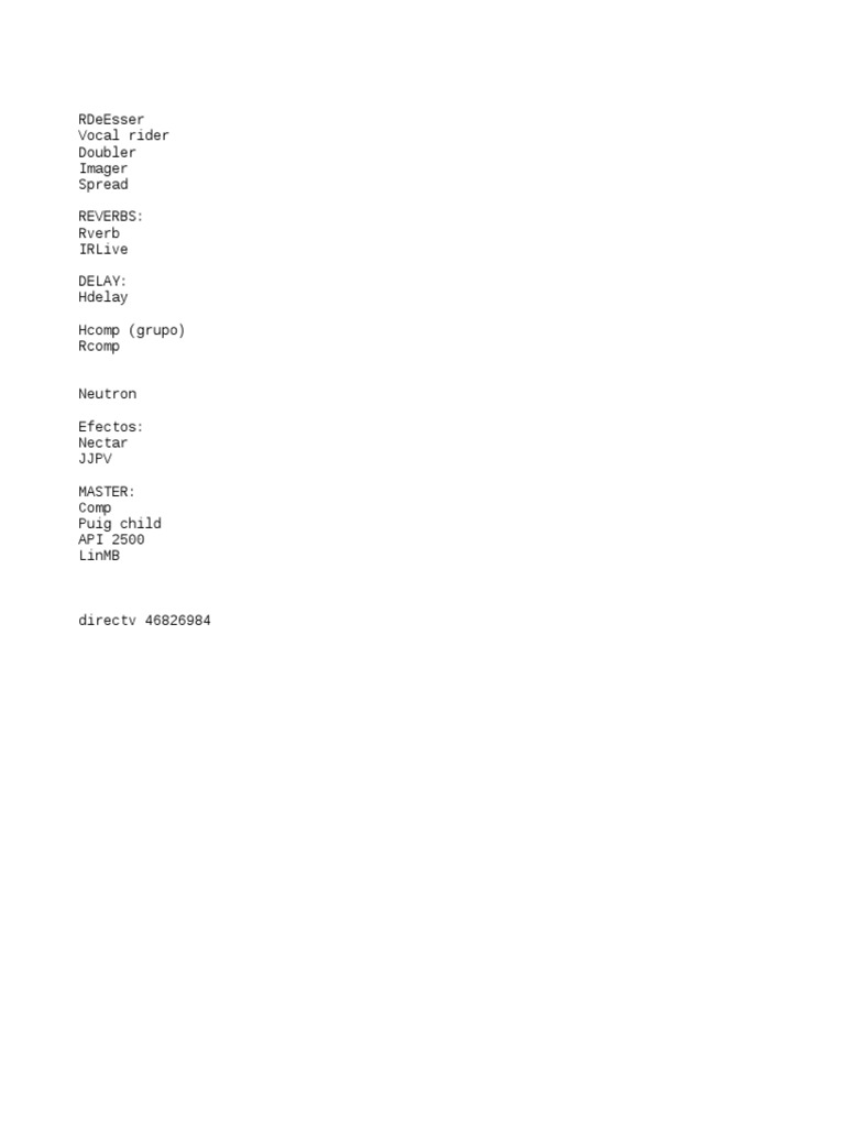 Essential Audio Effects and Tools | PDF | Teaching Methods & Materials ...