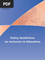 Download UNESCO Education Inclusion Policy Guidelines by James OReilly SN37626440 doc pdf