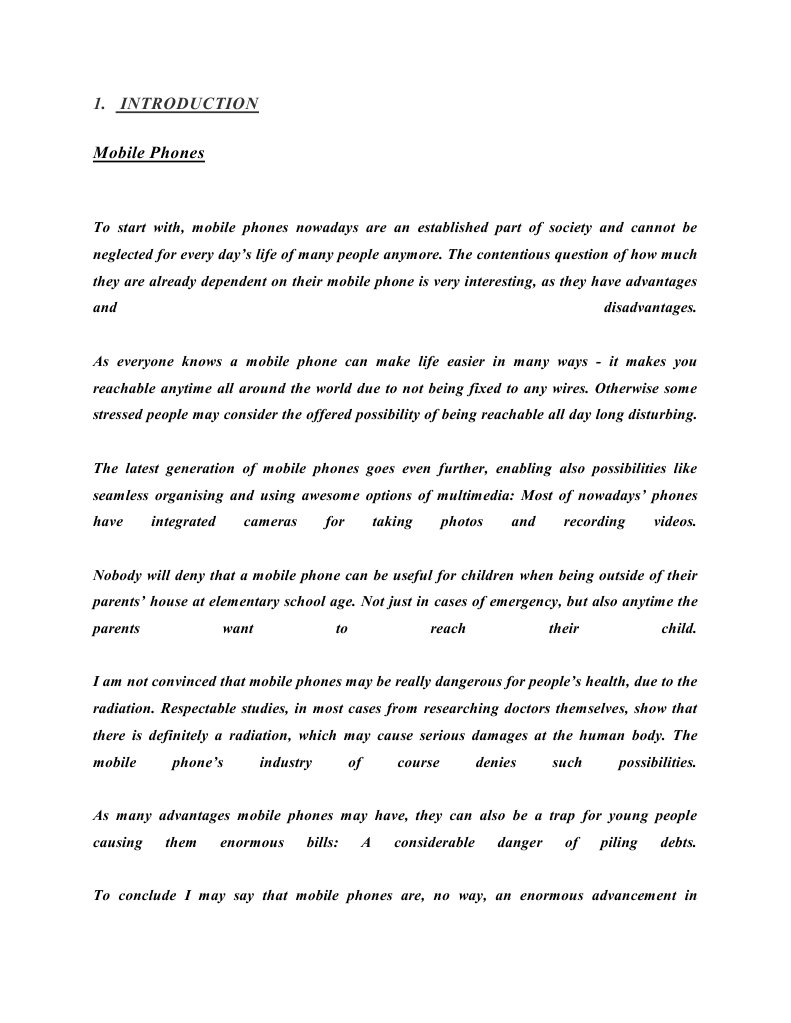 research paper about cell phone