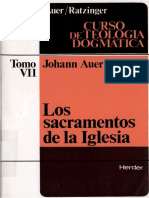 AUER, J. y RATZINGER, J., Curso de Teologia Dogmatica VII, 1983