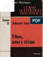 AUER, J. y RATZINGER, J., Curso de Teologia Dogmatica II, 1982