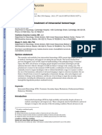 New Avenues for Treatment of Intracranial Hemorrhage