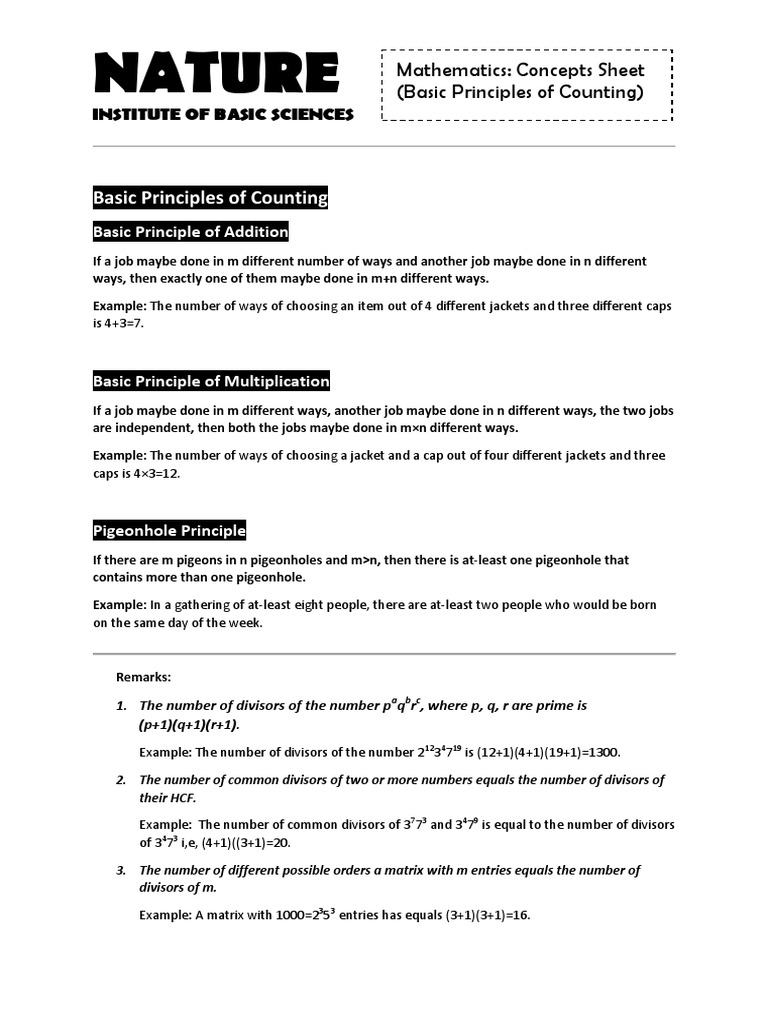 Nature basic principles of counting pdf numbers mathematical 