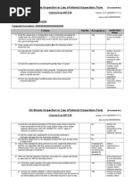 On Stream Inspection in Lieu of Internal Inspections Form