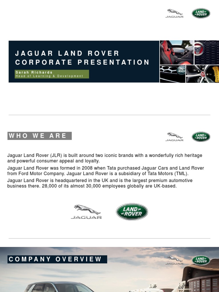 Jaguar Land Rover CCE Presentation | PDF | Luxury Motor Vehicle ...