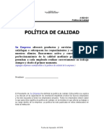 Ejemplo Política de Calidad