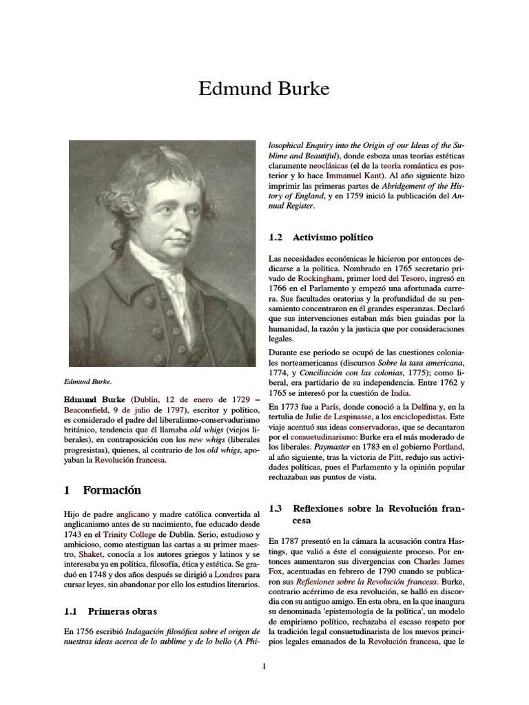 Edmund Burke | PDF | Edmund Burke | Filosofía