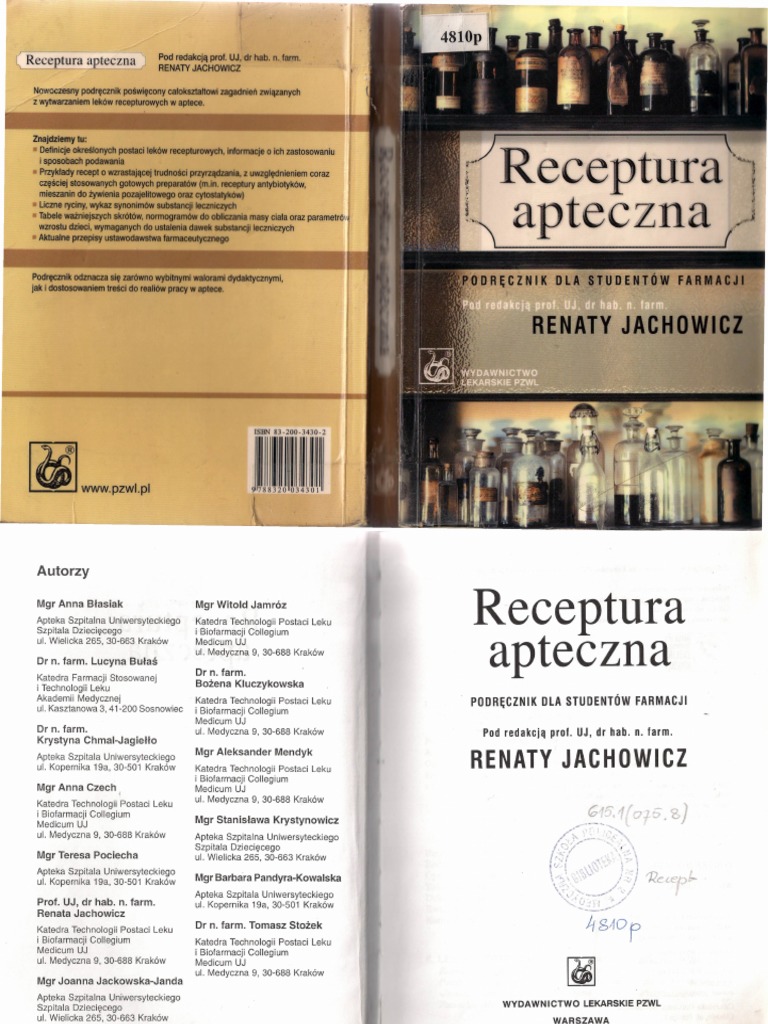 Receptura Apteczna Renata Jachowicz