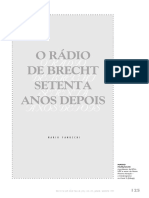 A Rádio de Brecht 70 Anos Depois