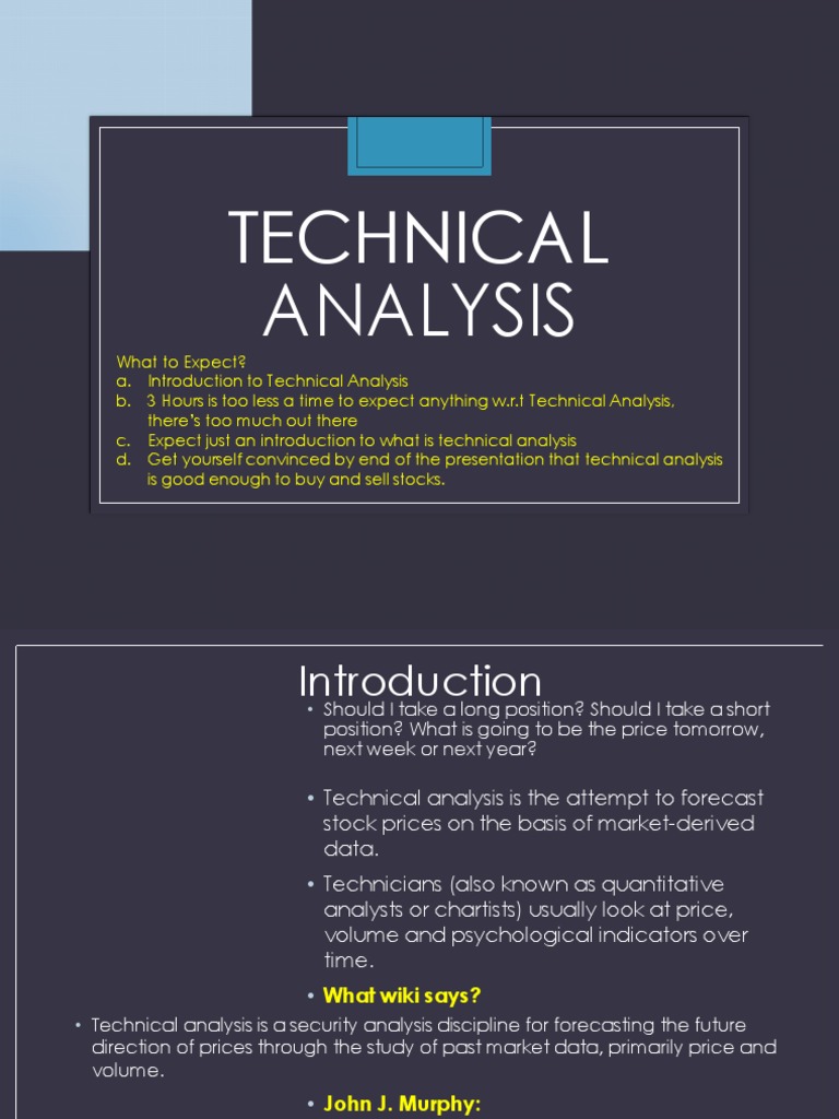 Introduction to Technical Analysis | PDF | Market Trend | Technical ...