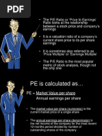 Understanding the P/E Ratio