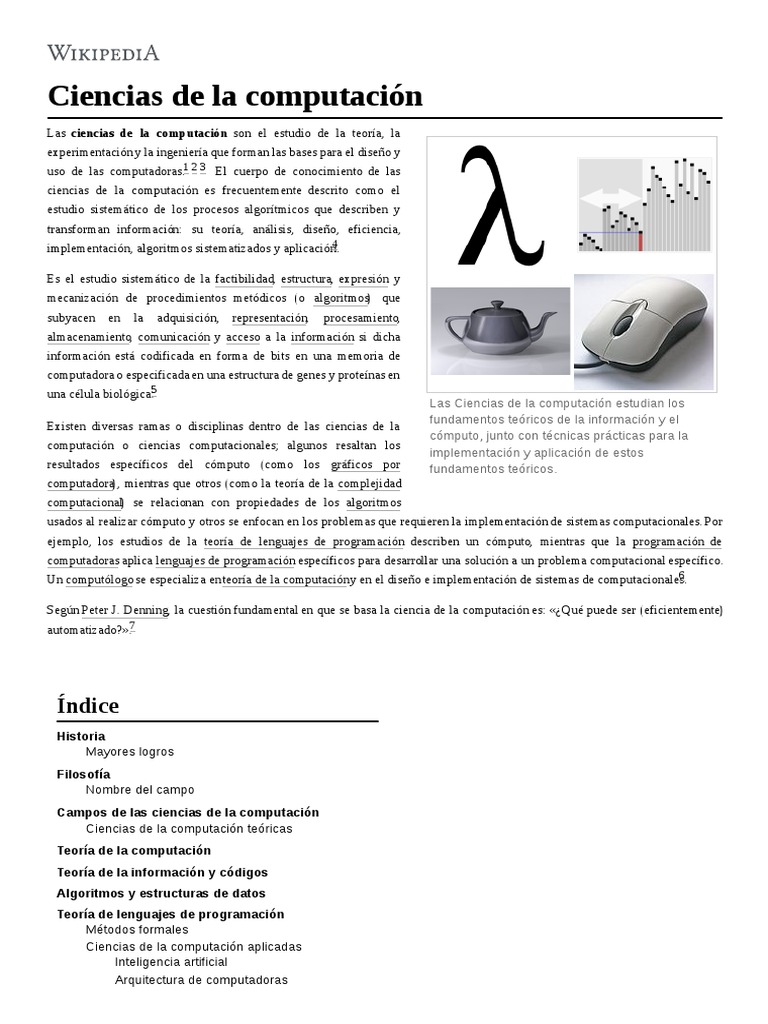 Ciencias de La Computación PDF | PDF | Ciencias de la Computación ...