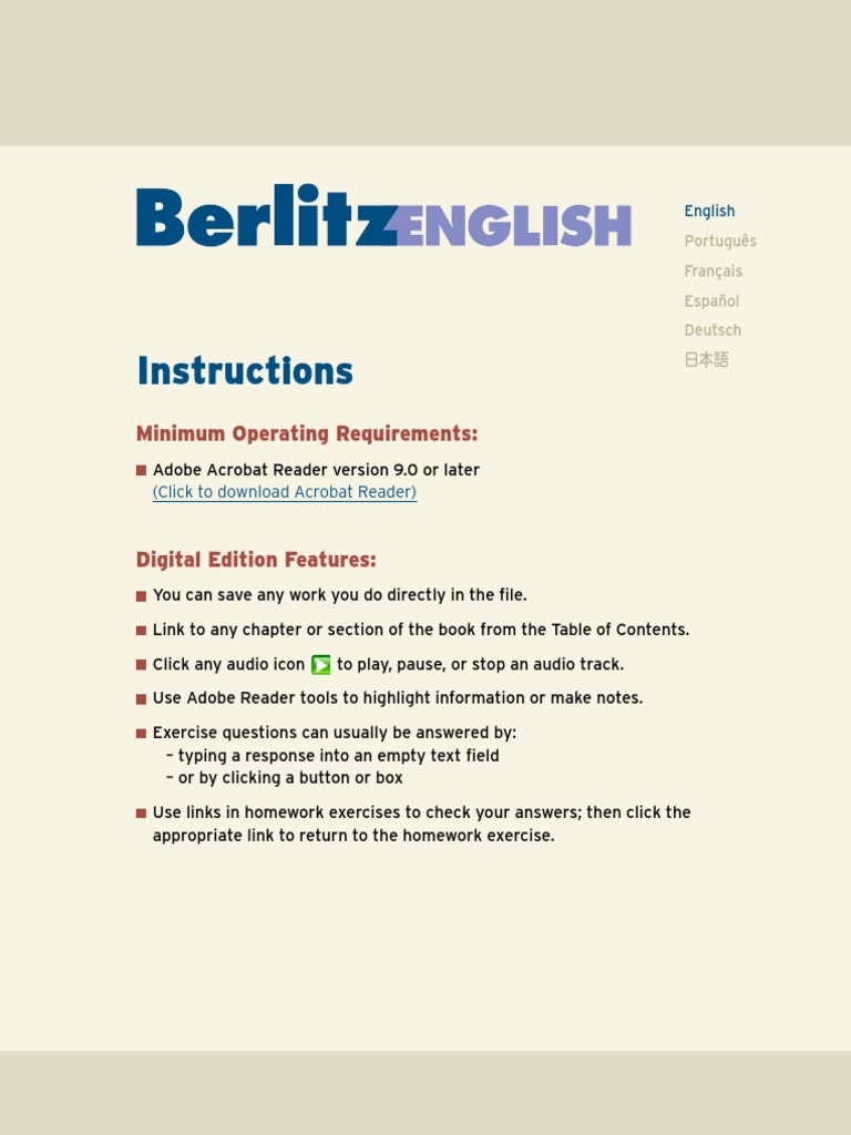 BerlitzEnglish L1 v2 | PDF